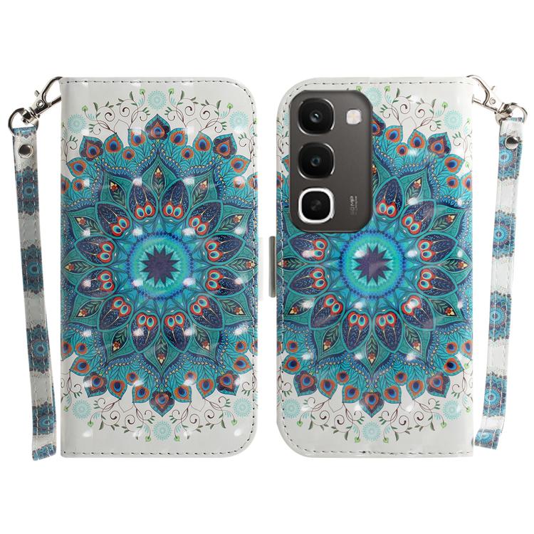 Custodia per telefono in pelle flip orizzontale colorata 3D, For Realme C100 4G / C100i 4G, For Realme 16 5G