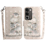 Custodia per telefono in pelle flip orizzontale colorata 3D, For Realme C100 4G / C100i 4G, For Realme 16 5G
