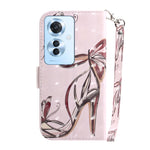 Custodia per telefono in pelle flip orizzontale colorata 3D, For OPPO Reno11 F Global, For OPPO Reno11 Global