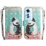 Custodia per telefono in pelle flip orizzontale colorata 3D, For OPPO Reno11 F Global, For OPPO Reno11 Global