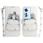 Custodia per telefono in pelle flip orizzontale colorata 3D, For OPPO A3 Pro 5G, For OPPO F25 Pro 5G Global
