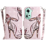 Custodia per telefono in pelle flip orizzontale colorata 3D, For OPPO Reno11 F Global, For OPPO Reno11 Global