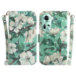 Custodia per telefono in pelle flip orizzontale colorata 3D, For OPPO Reno11 F Global, For OPPO Reno11 Global
