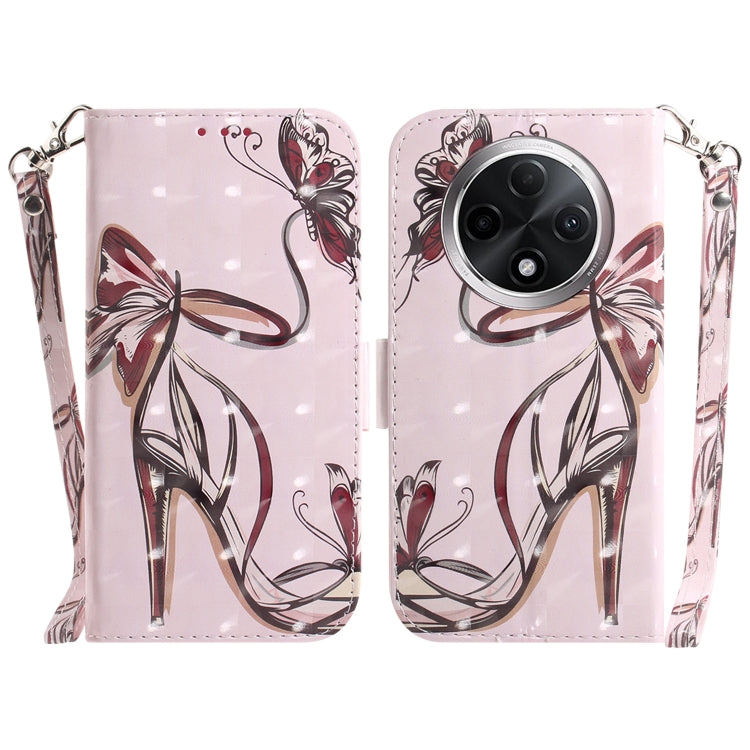 Custodia per telefono in pelle flip orizzontale colorata 3D, For OPPO A3 Pro 5G, For OPPO F25 Pro 5G Global