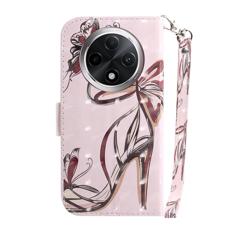 Custodia per telefono in pelle flip orizzontale colorata 3D, For OPPO A3 Pro 5G, For OPPO F25 Pro 5G Global