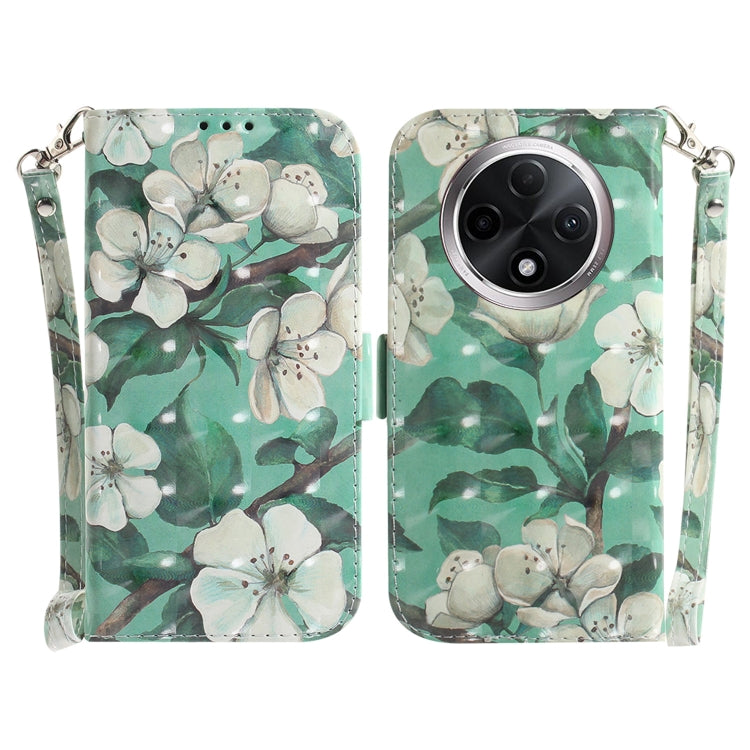 Custodia per telefono in pelle flip orizzontale colorata 3D, For OPPO A3 Pro 5G, For OPPO F25 Pro 5G Global