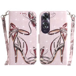 Custodia per telefono in pelle flip orizzontale colorata 3D, For OPPO K12x, For OPPO A60 4G