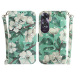 Custodia per telefono in pelle flip orizzontale colorata 3D, For OPPO K12x, For OPPO A60 4G