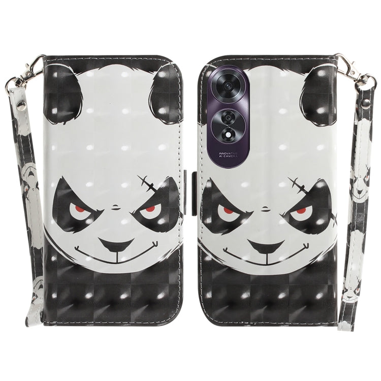 Custodia per telefono in pelle flip orizzontale colorata 3D, For OPPO K12x, For OPPO A60 4G