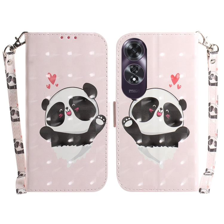 Custodia per telefono in pelle flip orizzontale colorata 3D, For OPPO K12x, For OPPO A60 4G