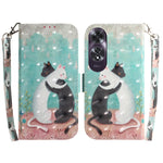 Custodia per telefono in pelle flip orizzontale colorata 3D, For OPPO K12x, For OPPO A60 4G
