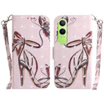 Custodia per telefono in pelle flip orizzontale colorata 3D, For OPPO K12x, For OPPO A60 4G