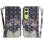 Custodia per telefono in pelle flip orizzontale colorata 3D, For OPPO K12x, For OPPO A60 4G