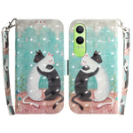 Custodia per telefono in pelle flip orizzontale colorata 3D, For OPPO K12x, For OPPO A60 4G
