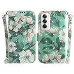 Custodia per telefono in pelle flip orizzontale colorata 3D, For OPPO Reno12 Pro 5G Global, For OPPO Reno12 5G Global