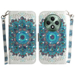 Custodia per telefono in pelle flip orizzontale colorata 3D, For OPPO A5x 5G / A3 4G / 5G / A3x 4G / 5G, For OPPO Reno12 F 5G