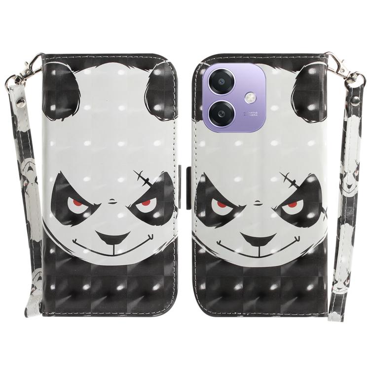 Custodia per telefono in pelle flip orizzontale colorata 3D, For OPPO A5x 5G / A3 4G / 5G / A3x 4G / 5G, For OPPO Reno12 F 5G