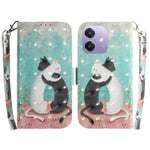 Custodia per telefono in pelle flip orizzontale colorata 3D, For OPPO A5x 5G / A3 4G / 5G / A3x 4G / 5G, For OPPO Reno12 F 5G