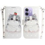 Custodia per telefono in pelle flip orizzontale colorata 3D, For OPPO A5x 5G / A3 4G / 5G / A3x 4G / 5G, For OPPO Reno12 F 5G