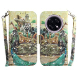 Custodia per telefono in pelle flip orizzontale colorata 3D, For OPPO Reno15 5G Global, For OPPO A6 GT 5G