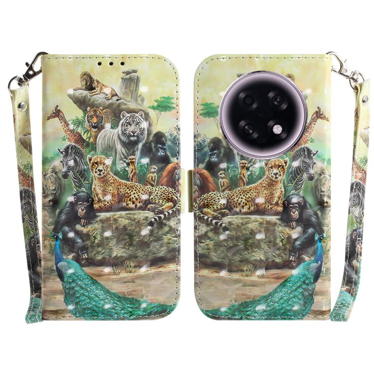 Custodia per telefono in pelle flip orizzontale colorata 3D, For OPPO Reno15 5G Global, For OPPO A6 GT 5G