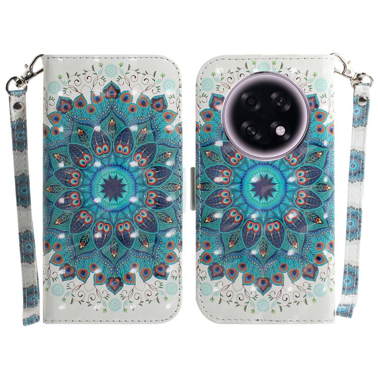 Custodia per telefono in pelle flip orizzontale colorata 3D, For OPPO Reno15 5G Global, For OPPO A6 GT 5G