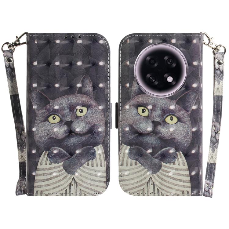 Custodia per telefono in pelle flip orizzontale colorata 3D, For OPPO Reno15 5G Global, For OPPO A6 GT 5G