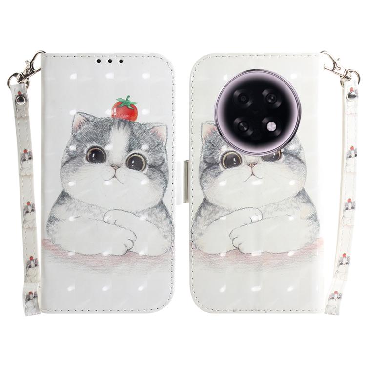 Custodia per telefono in pelle flip orizzontale colorata 3D, For OPPO Reno15 5G Global, For OPPO A6 GT 5G
