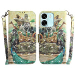 Custodia per telefono in pelle flip orizzontale colorata 3D, For OPPO A6 / A6s / A6t / A6x 4G / 5G Global, For OPPO Reno15 Pro Max 5G / Reno15 Pro India