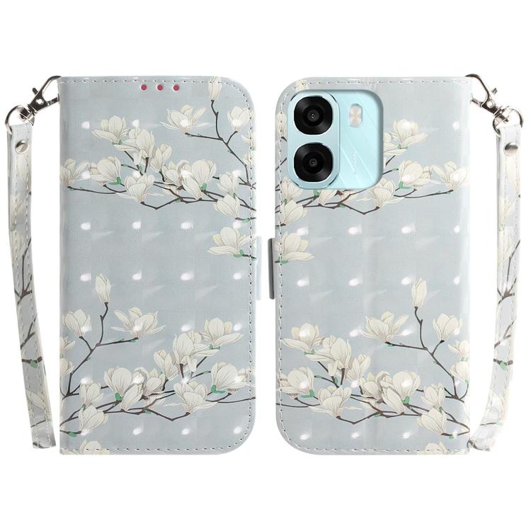 Custodia per telefono in pelle flip orizzontale colorata 3D, For OPPO A6 / A6s / A6t / A6x 4G / 5G Global, For OPPO Reno15 Pro Max 5G / Reno15 Pro India