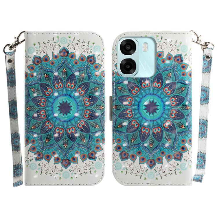 Custodia per telefono in pelle flip orizzontale colorata 3D, For OPPO A6 / A6s / A6t / A6x 4G / 5G Global, For OPPO Reno15 Pro Max 5G / Reno15 Pro India