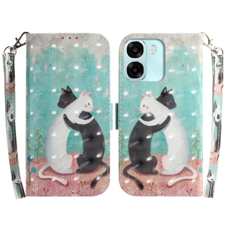 Custodia per telefono in pelle flip orizzontale colorata 3D, For OPPO A6 / A6s / A6t / A6x 4G / 5G Global, For OPPO Reno15 Pro Max 5G / Reno15 Pro India