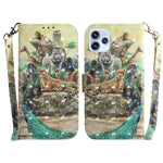 Custodia per telefono in pelle flip orizzontale colorata 3D, For OPPO Reno15 5G Global, For OPPO A6 GT 5G