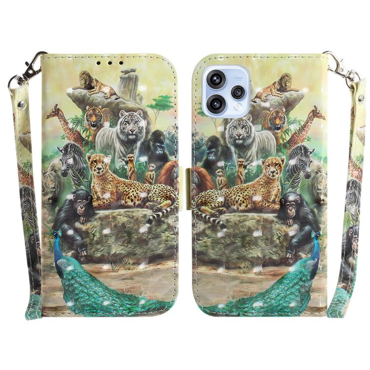 Custodia per telefono in pelle flip orizzontale colorata 3D, For OPPO Reno15 5G Global, For OPPO A6 GT 5G