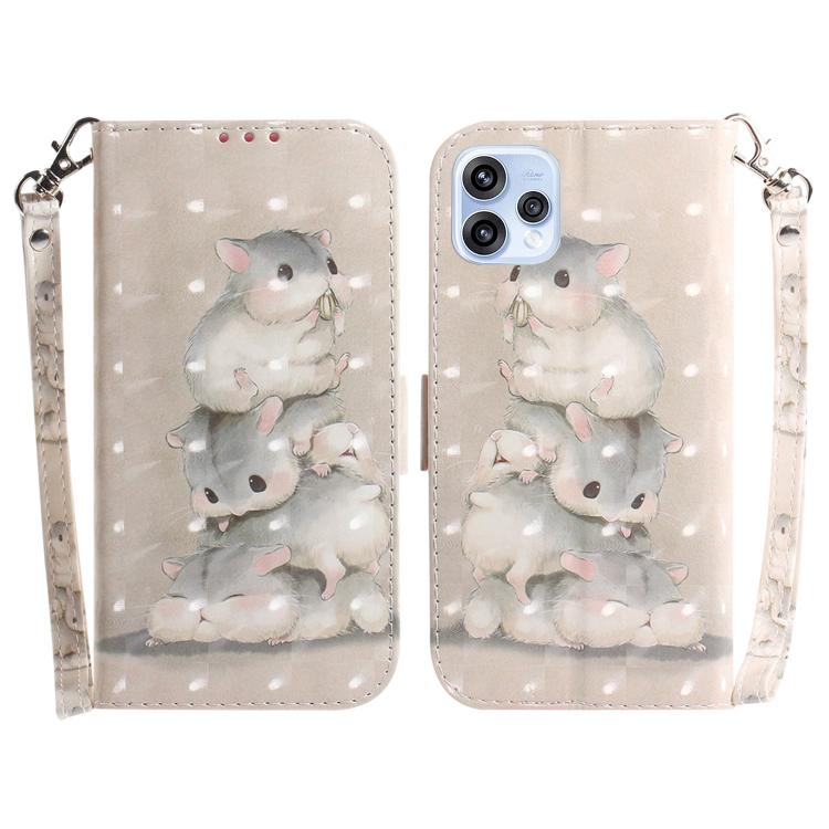 Custodia per telefono in pelle flip orizzontale colorata 3D, For OPPO Reno15 5G Global, For OPPO A6 GT 5G