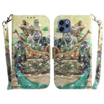 Custodia per telefono in pelle flip orizzontale colorata 3D, For OPPO Reno15 Pro 5G / Reno15 Pro Mini 5G, For OPPO Reno15 F 5G Global