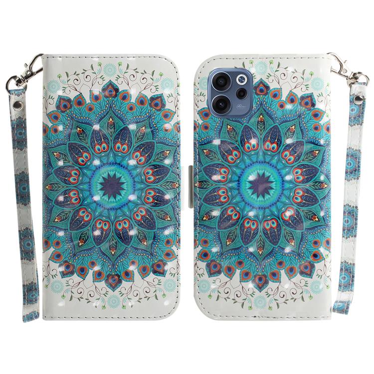 Custodia per telefono in pelle flip orizzontale colorata 3D, For OPPO Reno15 Pro 5G / Reno15 Pro Mini 5G, For OPPO Reno15 F 5G Global