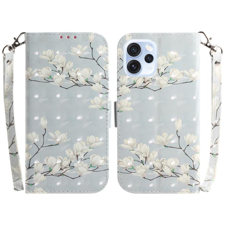 Custodia per telefono in pelle flip orizzontale colorata 3D, For OPPO Reno15 Pro 5G / Reno15 Pro Mini 5G, For OPPO Reno15 F 5G Global
