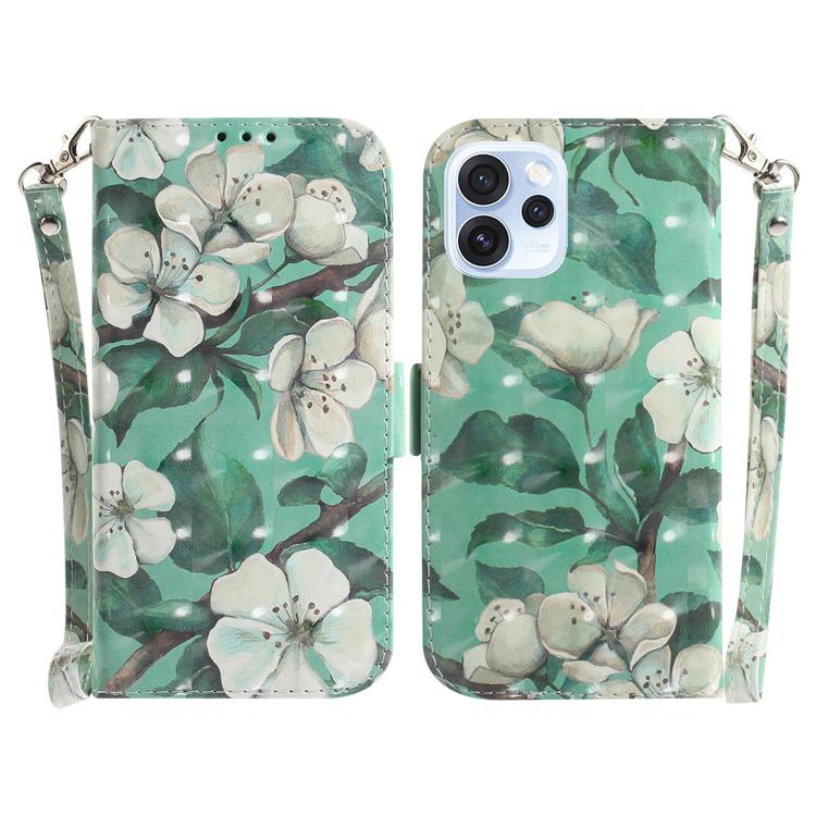Custodia per telefono in pelle flip orizzontale colorata 3D, For OPPO A6 / A6s / A6t / A6x 4G / 5G Global, For OPPO Reno15 Pro Max 5G / Reno15 Pro India