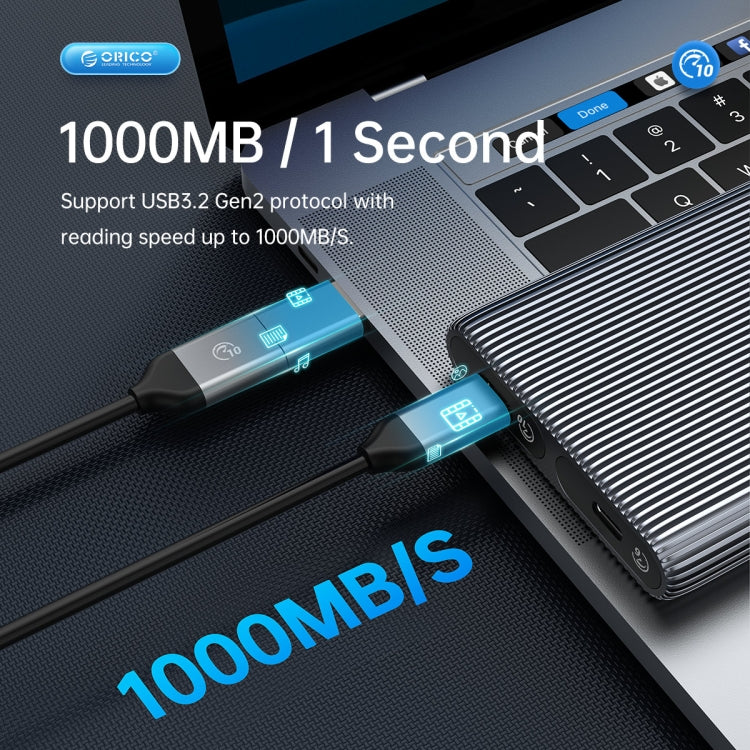 ORICO AM2C3-2N Contenitore SSD M.2 NVME + NVME a doppio alloggiamento, AM2C3-2N