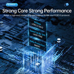 ORICO AM2C3-2SN Custodia SSD M.2 NVME + SATA a doppio alloggiamento, AM2C3-2SN