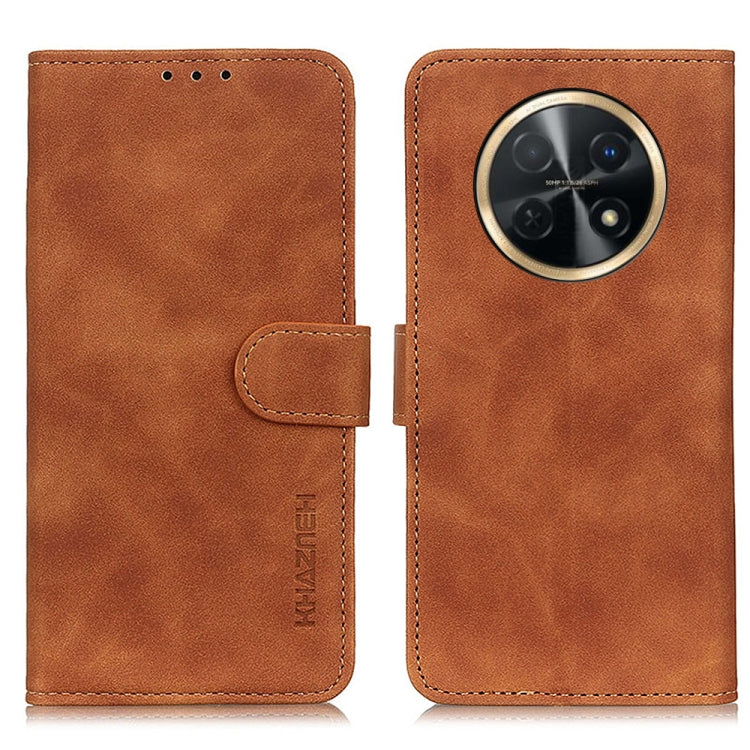 KHAZNEH Custodia per cellulare in pelle con vibrazione orizzontale a trama retrò, For Huawei nova 11i/Enjoy 60 Pro, For Huawei Nova Y91 4G / Enjoy 60X, For Huawei Mate 60, For Huawei nova 11 Pro 4G/nova 11 Ultra 4G, For Huawei Mate 60 Pro              ...