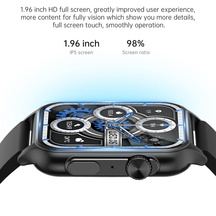 KT64 Smart Watch con schermo IPS da 1,96 pollici supporta chiamate Bluetooth/monitoraggio dell'ossigeno nel sangue