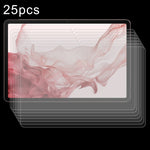 Pellicola in vetro temperato antideflagrante da 25 pezzi 9H 0,3 mm, For Galaxy Tab S12+ 12.4 inch, For Galaxy Tab S12 Ultra 14.6 inch, For Samsung Galaxy Tab S11 Ultra 14.6, For Samsung Galaxy Tab S10 FE+ 13.1, For Samsung Galaxy Tab S10 Ultra 14.6    ...
