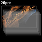 Pellicola in vetro temperato antideflagrante da 25 pezzi 9H 0,3 mm, For Galaxy Tab S12+ 12.4 inch, For Galaxy Tab S12 Ultra 14.6 inch, For Samsung Galaxy Tab S11 Ultra 14.6, For Samsung Galaxy Tab S10 FE+ 13.1, For Samsung Galaxy Tab S10 Ultra 14.6    ...