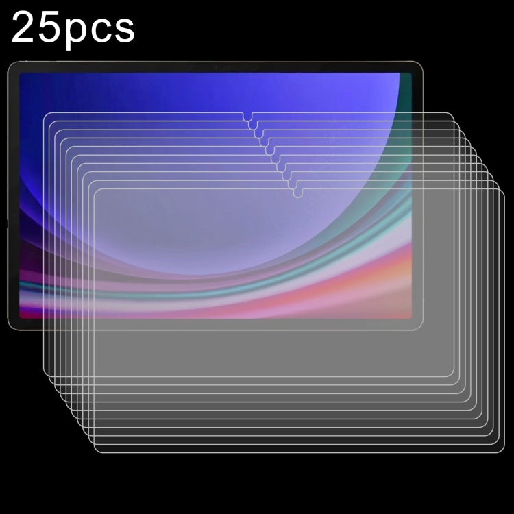 Pellicola in vetro temperato antideflagrante da 25 pezzi 9H 0,3 mm, For Galaxy Tab S12+ 12.4 inch, For Galaxy Tab S12 Ultra 14.6 inch, For Samsung Galaxy Tab S11 Ultra 14.6, For Samsung Galaxy Tab S10 FE+ 13.1, For Samsung Galaxy Tab S10 Ultra 14.6    ...