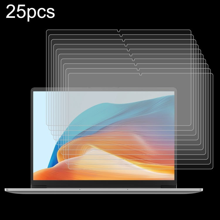 Pellicola in vetro temperato antideflagrante da 25 pezzi 9H 0,3 mm, For Huawei MateBook E 2023, For Huawei MateBook D 14 2023