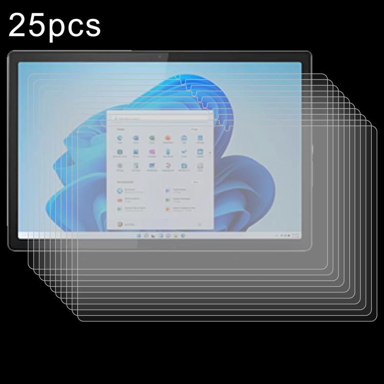 Pellicola in vetro temperato antideflagrante da 25 pezzi 9H 0,3 mm, For Lenovo Chromebook Duet EDu G2 10.95, For Lenovo IdeaPad Tablet 11 inch, For Lenovo Tab K11 Gen2 11 inch, For Lenovo Qitian D12 12.4 inch, For Lenovo Lecoo Pad 12.7 inch            ...