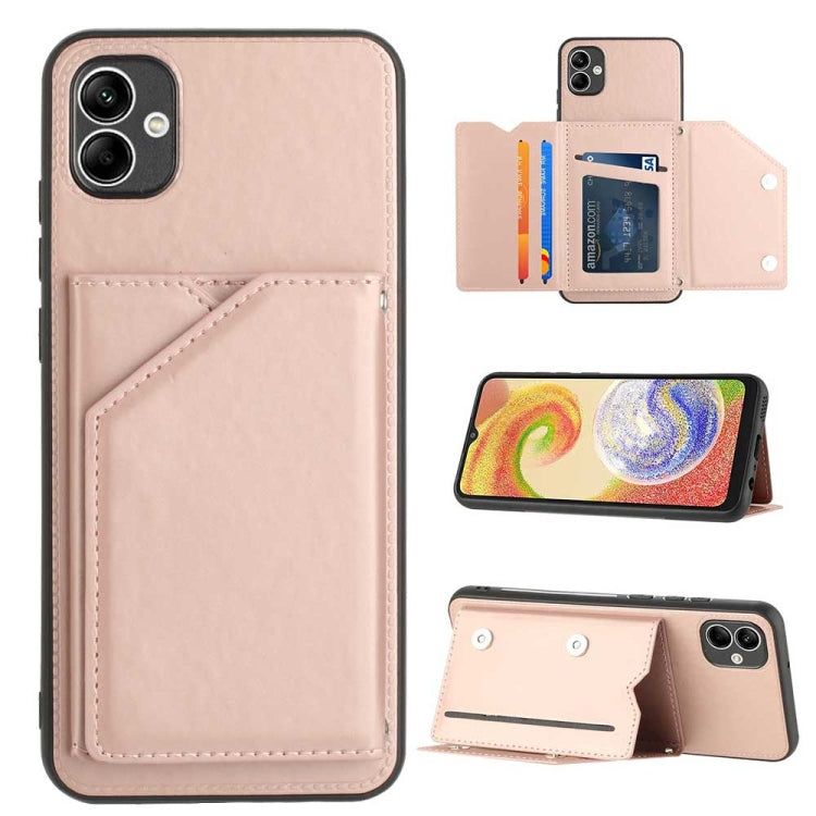 Custodia TPU e PU con slot carte per Samsung Galaxy A04