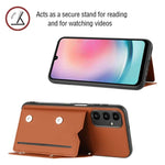 Custodia con slot carte per Samsung Galaxy A24 4G
